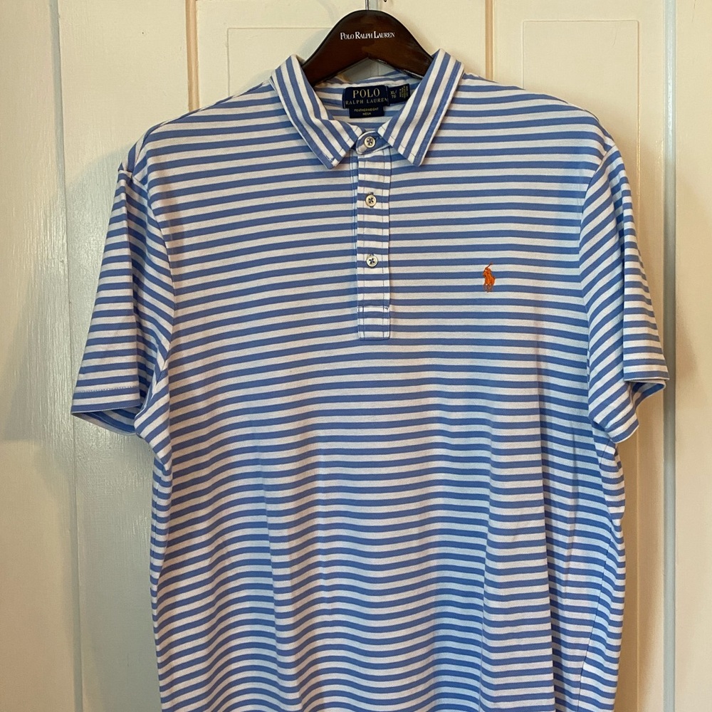 Men’s XL Striped Polo Shirt Polo by Ralph Lauren.